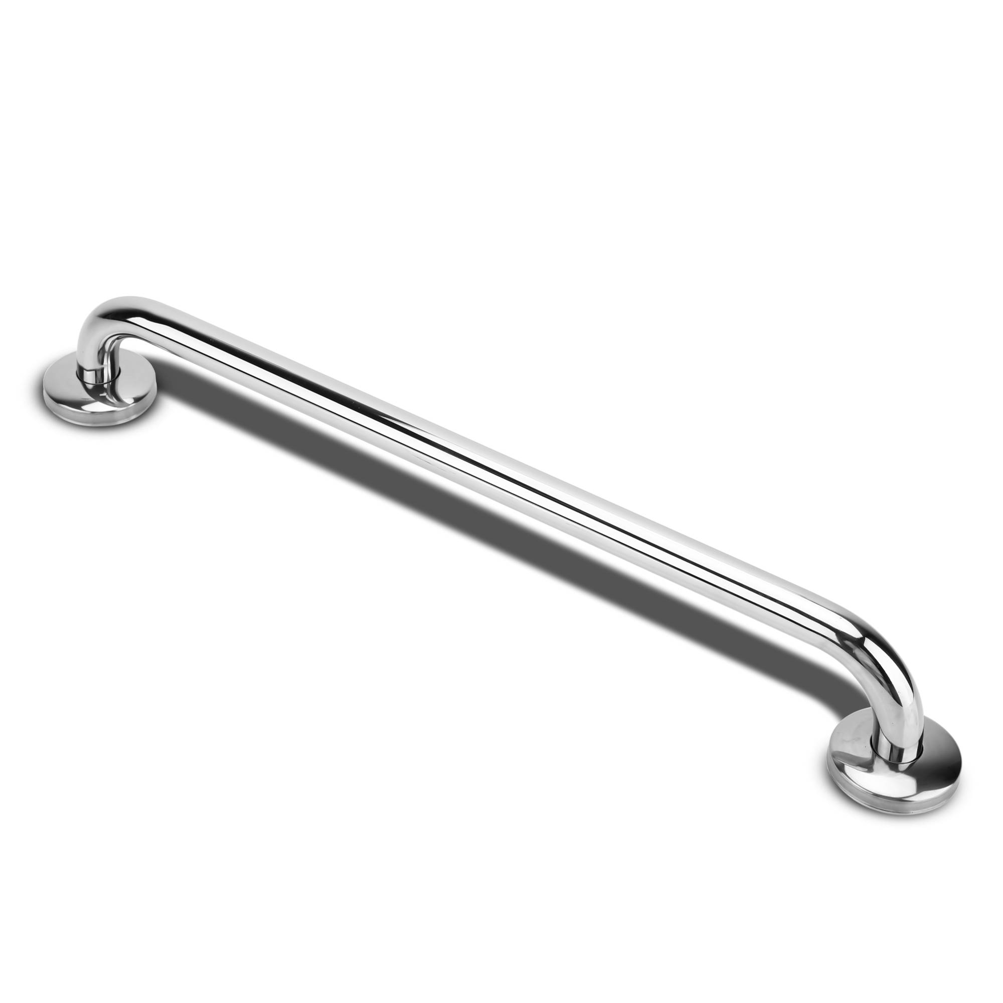 Intirilife Hochglanzpoliert Edelstahl Handtuchhalter Länge 40cm 19mm Stangendurchmesser - Handtuchstange Badetuchhalter Bad Sauna Küche
