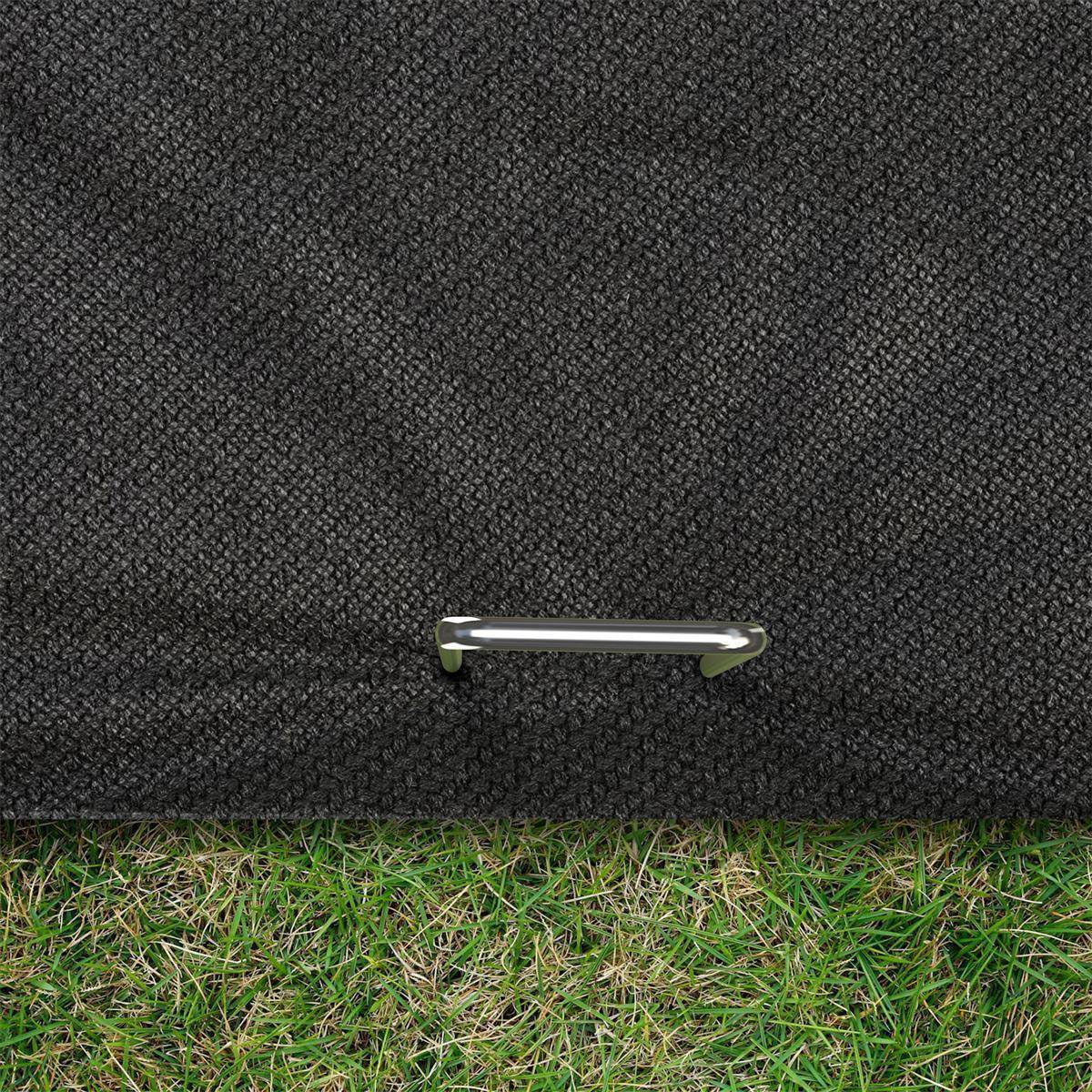 Intirilife robuste Anti-Unkrautmatte Länge 500cm Breite 200cm Stärke 100g/m² - UV stabil Unterbodengewebe Garten Matte Bändchengewebe