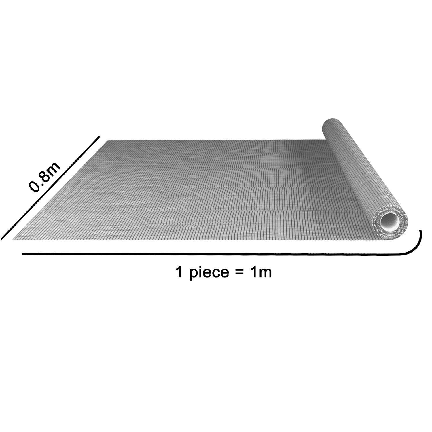 Intirilife Fliegennetz aus Fiberglas Weiß Meterware Breite 80cm Maschenweite 1,2mm - UV beständig Fliegengitter Insektenschutz Gitter Fenster Tür