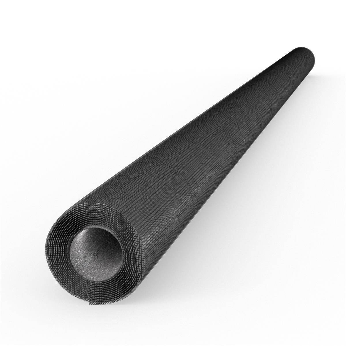 Intirilife Fliegennetz aus Fiberglas Schwarz Meterware Breite 120cm Maschenweite 1,2mm - UV beständig Fliegengitter Insektenschutz Gitter Fenster Tü