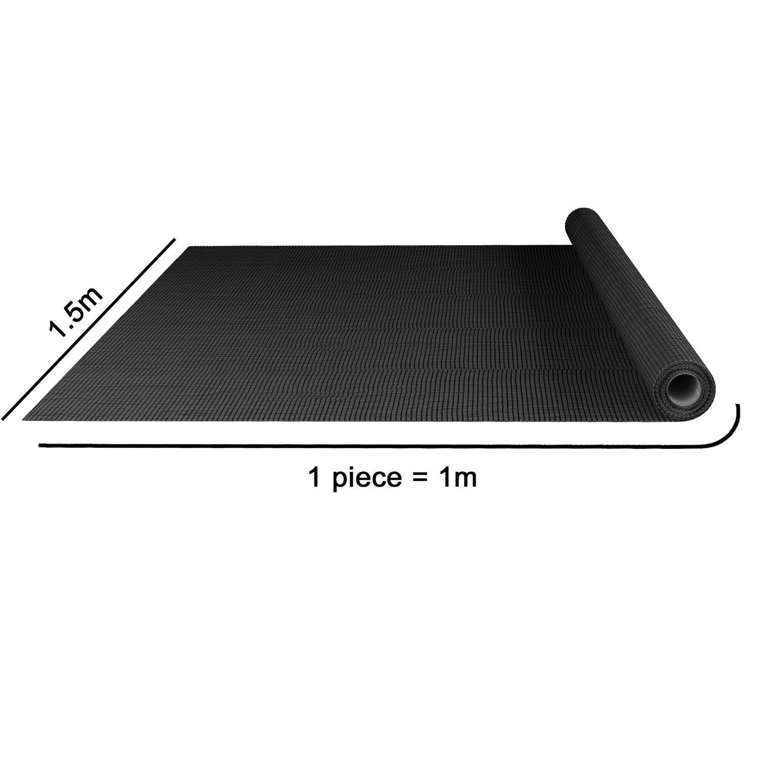 Intirilife Fliegennetz aus Fiberglas Schwarz Meterware Breite 150cm Maschenweite 1,2mm - UV beständig Fliegengitter Insektenschutz Gitter Fenster Tü