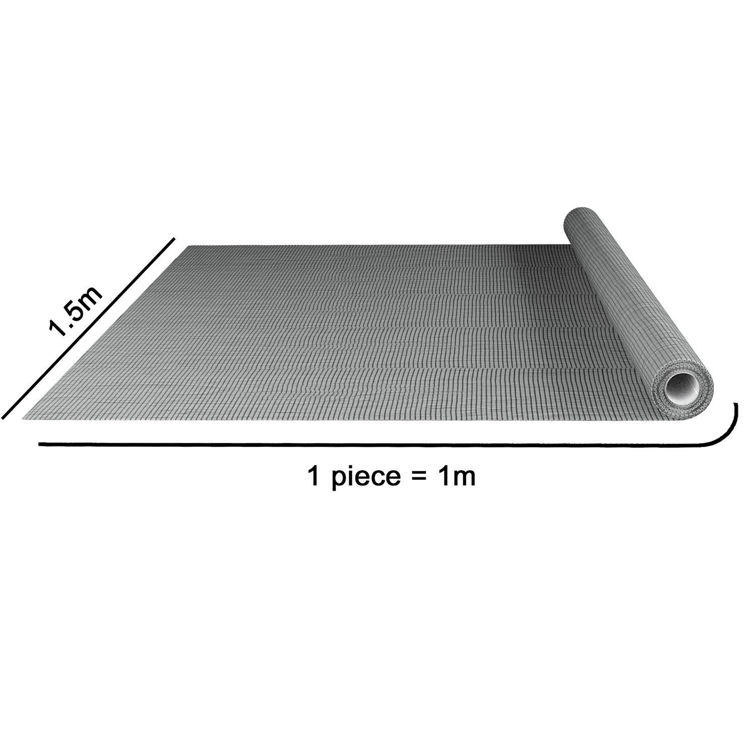 Intirilife Fliegennetz aus Fiberglas Grau Meterware Breite 150cm Maschenweite 1,2mm - UV beständig Fliegengitter Insektenschutz Gitter Fenster Tür