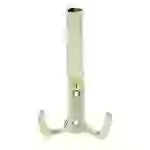 Intirilife Doppel Garderobenhaken in Gold - Design lang Kleiderhaken Wandhaken aus Metall Wandmontage für Kleider Jacken Vintage Intirilife Doppel Garderobenhaken in Gold - Design lang Kleiderhaken Wandhaken aus Metall Wandmontage für Kleider Jacken Vintage