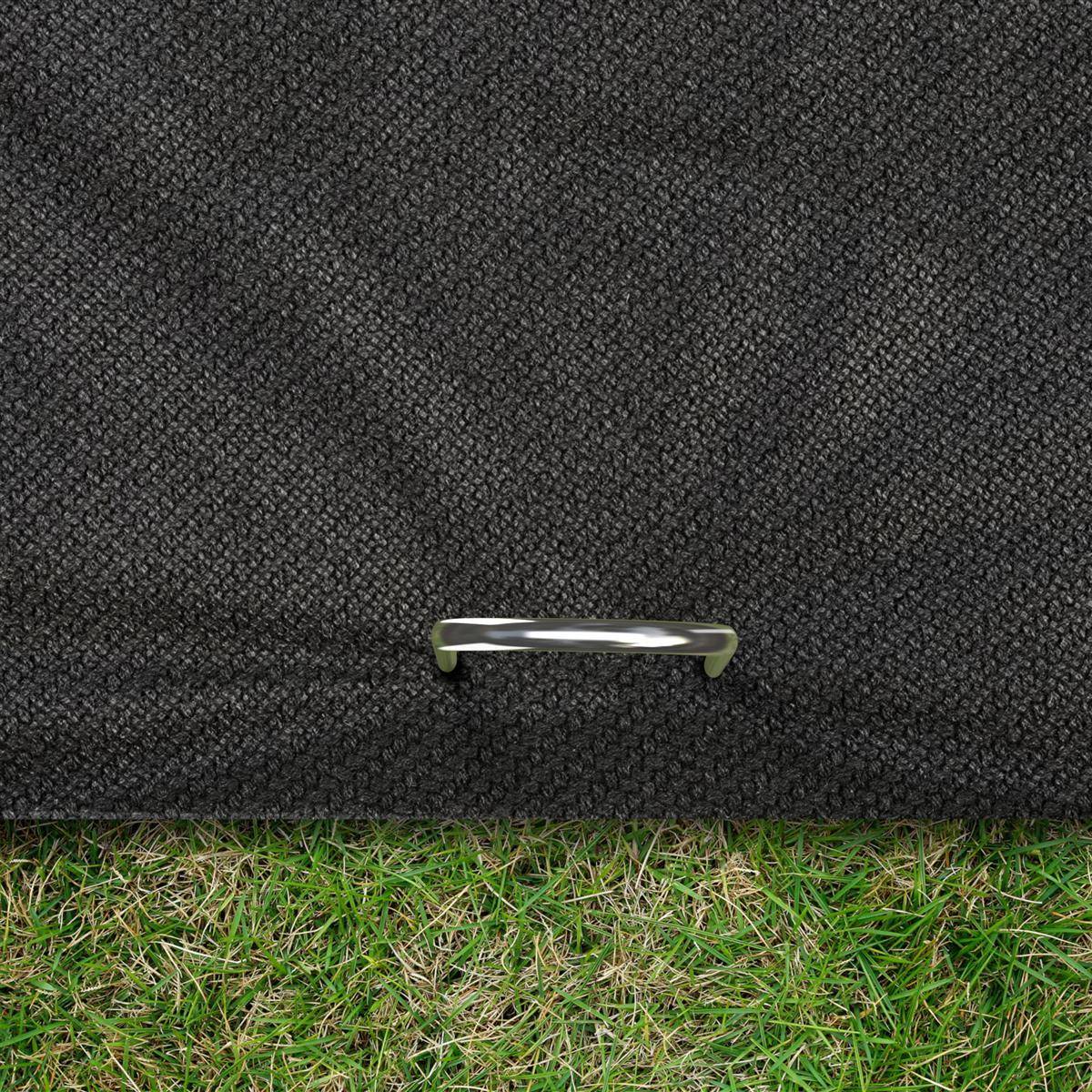 Intirilife 50 x Erdanker 200 x 25 x 3,4 mm aus verzinktem Stahl Rostfrei - Unkrautvlies Befestigung Erdnagel Bodennagel Widerhaken