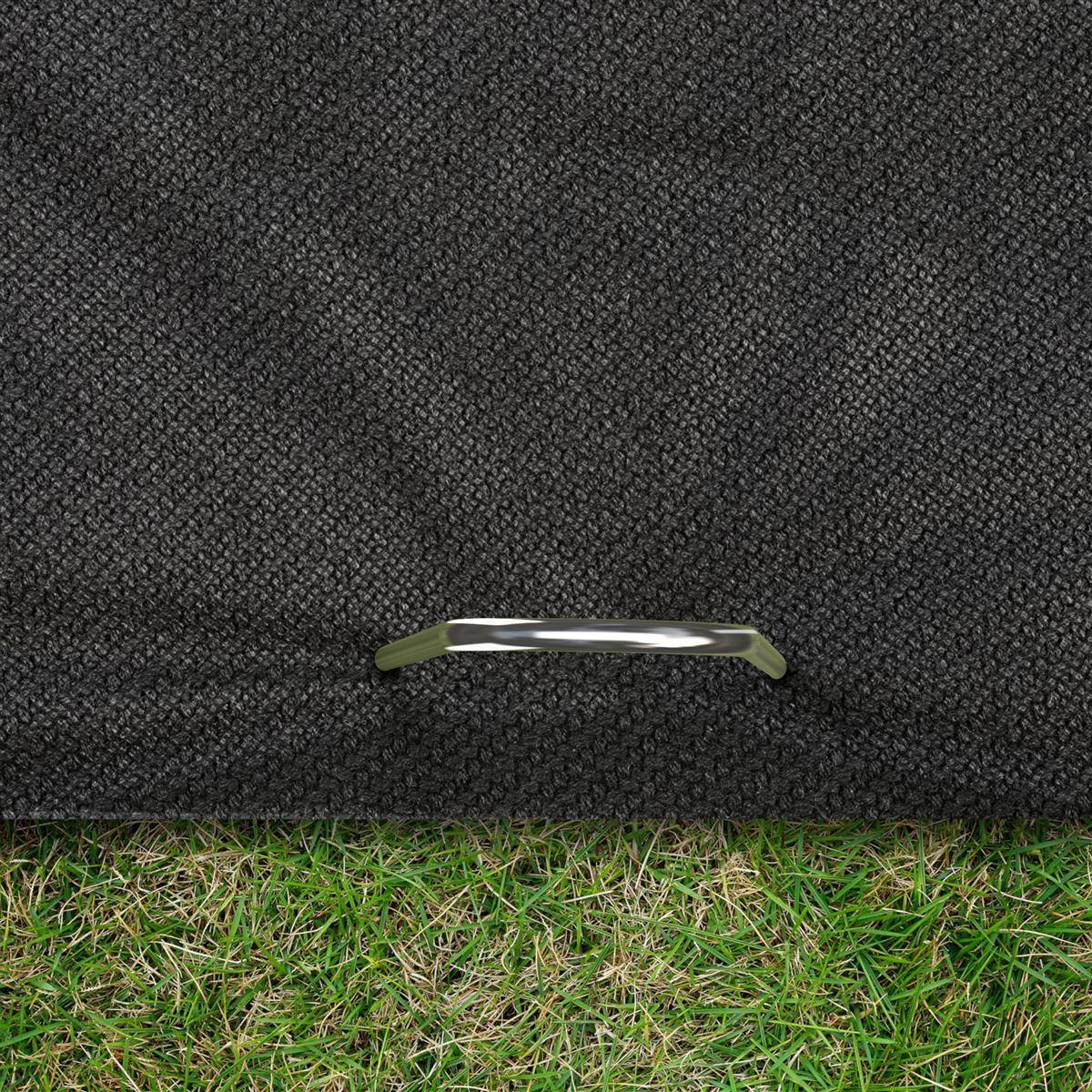 Intirilife 100 x Erdanker 150 x 25 x 2,9 mm aus verzinktem Stahl Rostfrei - Unkrautvlies Befestigung Erdnagel Bodennagel Widerhaken