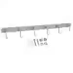 Intirilife Edelstahl Garderobenleiste Modell C - 6 Haken - Kleiderhaken Garderobe Hakenleiste in 5 verschiedenen Designs Intirilife Edelstahl Garderobenleiste Modell C - 6 Haken - Kleiderhaken Garderobe Hakenleiste in 5 verschiedenen Designs