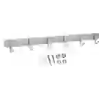 Intirilife Edelstahl Garderobenleiste Modell D - 6 Haken - Kleiderhaken Garderobe Hakenleiste in 5 verschiedenen Designs Intirilife Edelstahl Garderobenleiste Modell D - 6 Haken - Kleiderhaken Garderobe Hakenleiste in 5 verschiedenen Designs