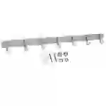 Intirilife Edelstahl Garderobenleiste Modell D - 7 Haken - Kleiderhaken Garderobe Hakenleiste in 5 verschiedenen Designs Intirilife Edelstahl Garderobenleiste Modell D - 7 Haken - Kleiderhaken Garderobe Hakenleiste in 5 verschiedenen Designs