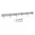 Intirilife Edelstahl Garderobenleiste Modell E - 6 Haken - Kleiderhaken Garderobe Hakenleiste in 5 verschiedenen Designs Intirilife Edelstahl Garderobenleiste Modell E - 6 Haken - Kleiderhaken Garderobe Hakenleiste in 5 verschiedenen Designs