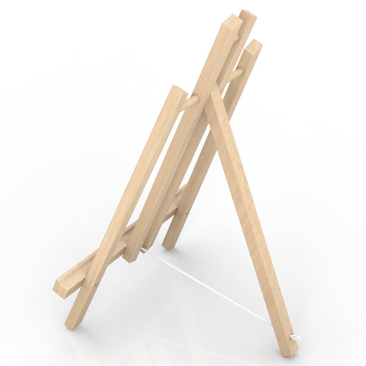 Intirilife Tischstaffelei aus Buchenholz 23 x 40 cm - Klappbarer Bildhalter Foto-Ständer Dreibeinige Sitzstaffelei