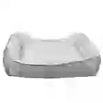 Intirilife flauschiges Plüsch Haustierbett in Grau - 60 x 47 x 13 cm - Weiches rutschfestes Hundebett Katzenbett Kissen komfortables Hundesofa Intirilife flauschiges Plüsch Haustierbett in Grau - 60 x 47 x 13 cm - Weiches rutschfestes Hundebett Katzenbett Kissen komfortables Hundesofa