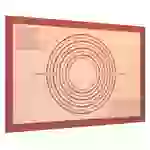Intirilife wiederverwendbare Silikon Backmatte in Rot-Braun mit 40 x 60 cm Größe - Backmatte Kochutensil Backunterlage Teigrollmatte Intirilife wiederverwendbare Silikon Backmatte in Rot-Braun mit 40 x 60 cm Größe - Backmatte Kochutensil Backunterlage Teigrollmatte