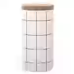 Intirilife Vorratsdose aus Keramik in Größe L mit Deckel - 10 x 18.5 cm - 1000 ml Füllmenge - Luftdichter spülmaschinenfester Vorratsbehälter fü Intirilife Vorratsdose aus Keramik in Größe L mit Deckel - 10 x 18.5 cm - 1000 ml Füllmenge - Luftdichter spülmaschinenfester Vorratsbehälter fü