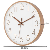 Intirilife Wanduhr in Rosé Gold - Weiß mit 30,5 cm Durchmesser - Praktische Zeitanzeige Chronometer stilvoll für jedes Zimmer Intirilife Wanduhr in Rosé Gold - Weiß mit 30,5 cm Durchmesser - Praktische Zeitanzeige Chronometer stilvoll für jedes Zimmer