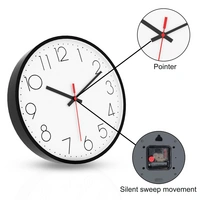 Intirilife Wanduhr in Schwarz - Weiß mit 30,5 cm Durchmesser - Praktische Zeitanzeige Chronometer stilvoll für jedes Zimmer Intirilife Wanduhr in Schwarz - Weiß mit 30,5 cm Durchmesser - Praktische Zeitanzeige Chronometer stilvoll für jedes Zimmer