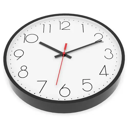 Intirilife Wanduhr in Schwarz - Weiß mit 30,5 cm Durchmesser - Praktische Zeitanzeige Chronometer stilvoll für jedes Zimmer Intirilife Wanduhr in Schwarz - Weiß mit 30,5 cm Durchmesser - Praktische Zeitanzeige Chronometer stilvoll für jedes Zimmer