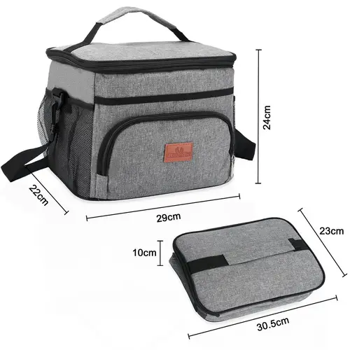 Intirilife tragbare Kühltasche mit Volumen 15 Liter - Zum Transportieren von warmen oder kalten Getränken und Lebensmitteln Lunchtasche Thermotasche Intirilife tragbare Kühltasche mit Volumen 15 Liter - Zum Transportieren von warmen oder kalten Getränken und Lebensmitteln Lunchtasche Thermotasche