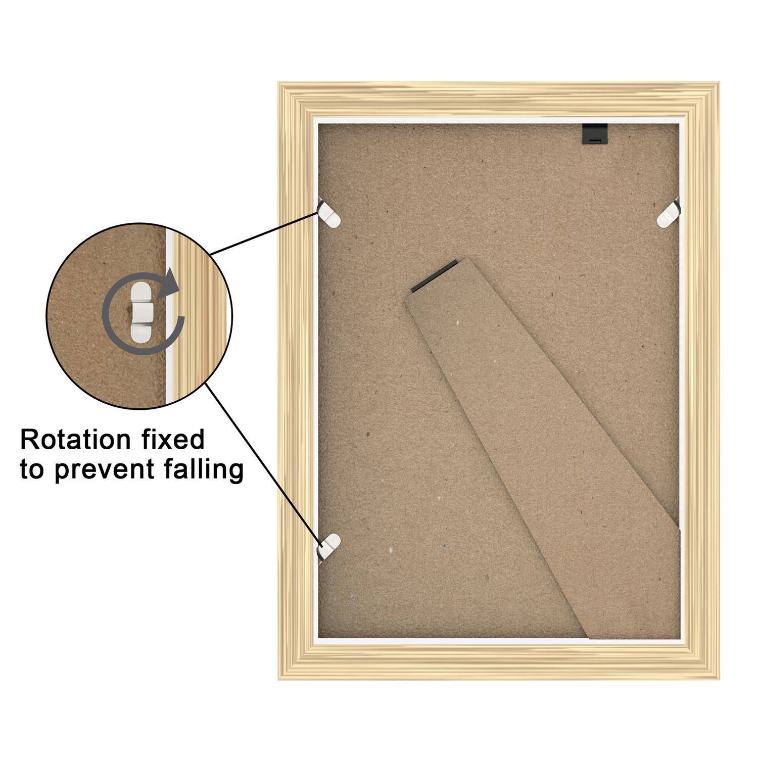 Intirilife schöner Rahmen für Poster und Bilder in Weiß - Größe 32.5 x 23.8 cm - Elegante Dekoration Edel Posterrahmen Bilderrahmen