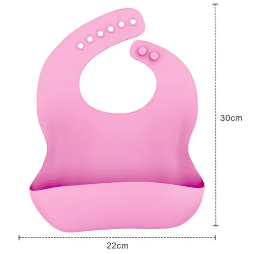Intirilife Baby Lätzchen in ROSA aus Silikon mit Auffangschale BPA-frei spülmaschinenfest einfache Reinigung Intirilife Baby Lätzchen in ROSA aus Silikon mit Auffangschale BPA-frei spülmaschinenfest einfache Reinigung