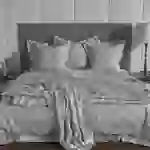 Intirilife Bettbezug Kissenbezug - GRAU WEIß - Bettwäsche für Schlafzimmer und Kinderzimmer Jugendzimmer Intirilife Bettbezug Kissenbezug - GRAU WEIß - Bettwäsche für Schlafzimmer und Kinderzimmer Jugendzimmer