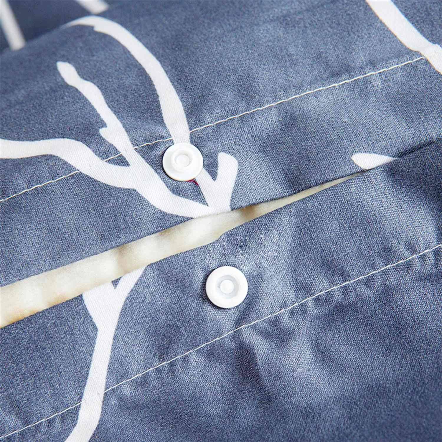 Intirilife Bettbezug Kissenbezug - ZWEIGE - Bettwäsche für Schlafzimmer und Kinderzimmer Jugendzimmer