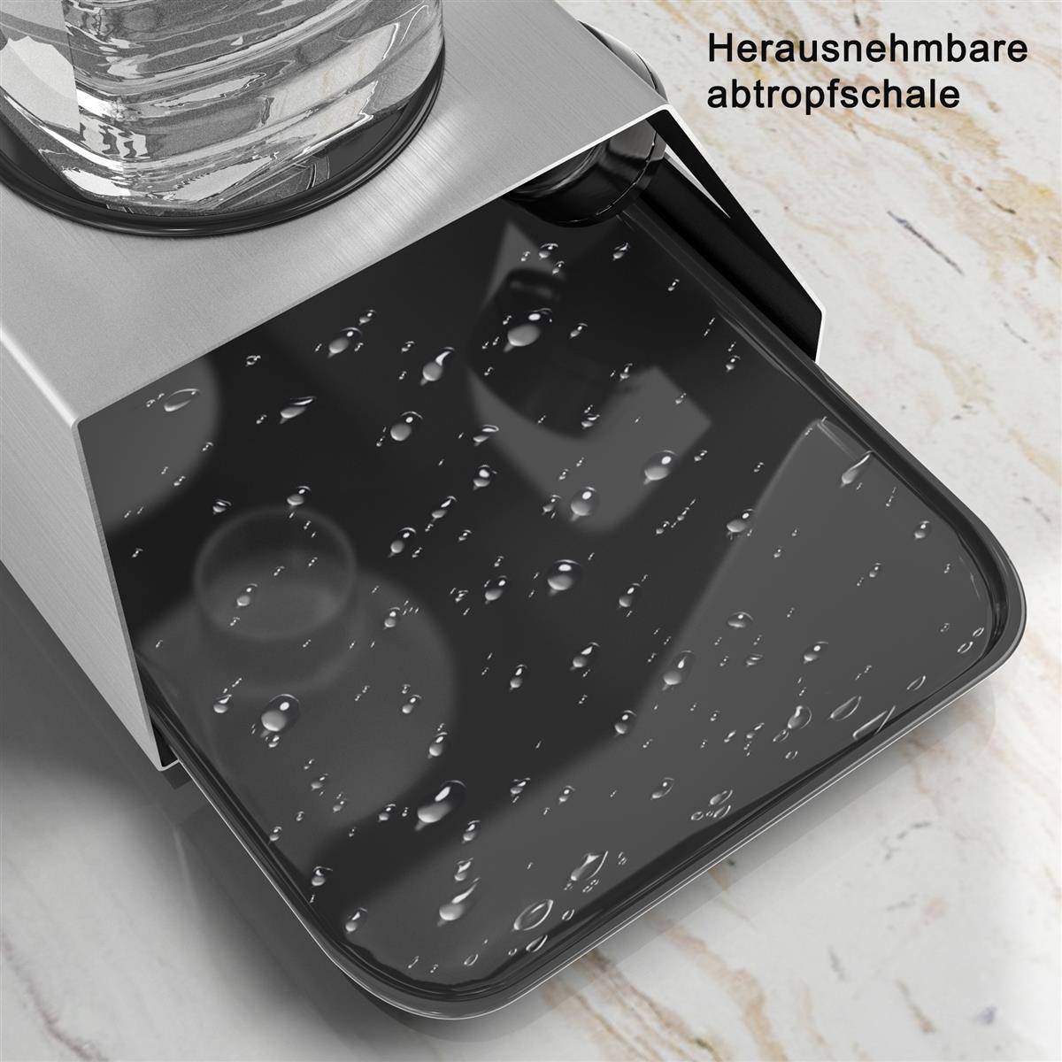 Intirilife silbernes Edelstahl Abtropfgestell Flaschenständer Trockenhalterung für bis zu 3 Flaschen