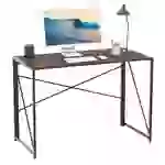 Intirilife rustikaler faltbarer Tisch in Schwarz-Braun zum Arbeiten Lesen und als Ablage - Computertisch Arbeitstisch Intirilife rustikaler faltbarer Tisch in Schwarz-Braun zum Arbeiten Lesen und als Ablage - Computertisch Arbeitstisch