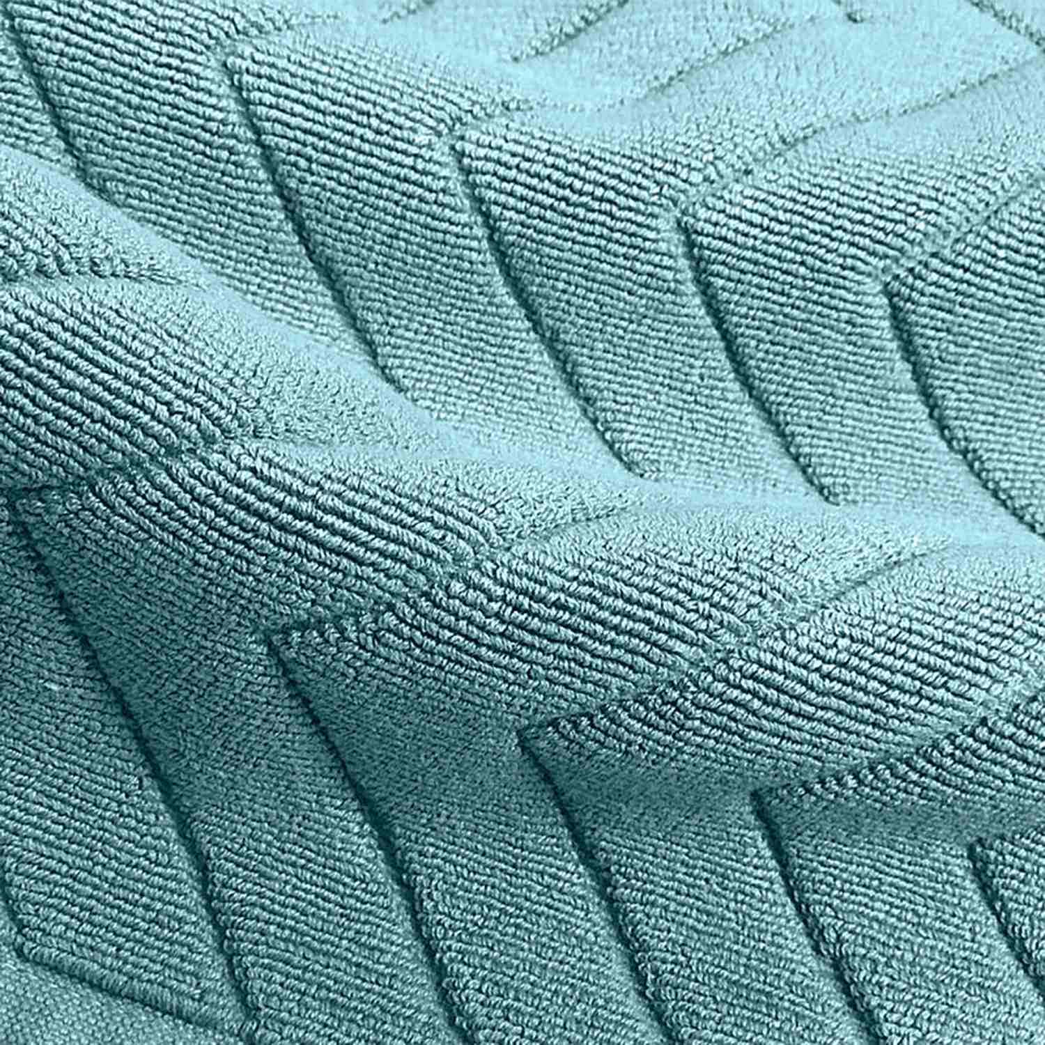 Intirilife Badvorleger Badteppich Duschmatte in Blau für trockenen Boden in Bad Waschküche und WC