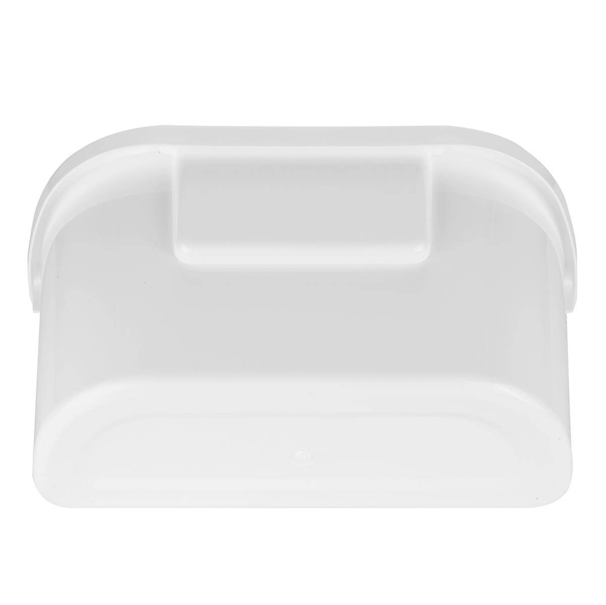 Intirilife Mülleimer zum Aufhängen in Weiß mit Müllspatel - Allzweck Mülleimer für Küche, Bad, Biomüll, Restmüll