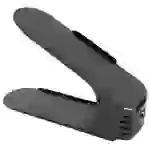 Intirilife 10x höhenverstellbares Schuhregal - Schuhstapler Schuhständer Organizer in Schwarz Intirilife 10x höhenverstellbares Schuhregal - Schuhstapler Schuhständer Organizer in Schwarz