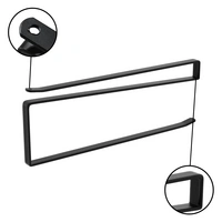 Intirilife 2x Papierrollenhalterung in Schwarz - Z-Form, platzsparende moderne Steckalterung für Papierrollen und weitere Gegenstände Intirilife 2x Papierrollenhalterung in Schwarz - Z-Form, platzsparende moderne Steckalterung für Papierrollen und weitere Gegenstände