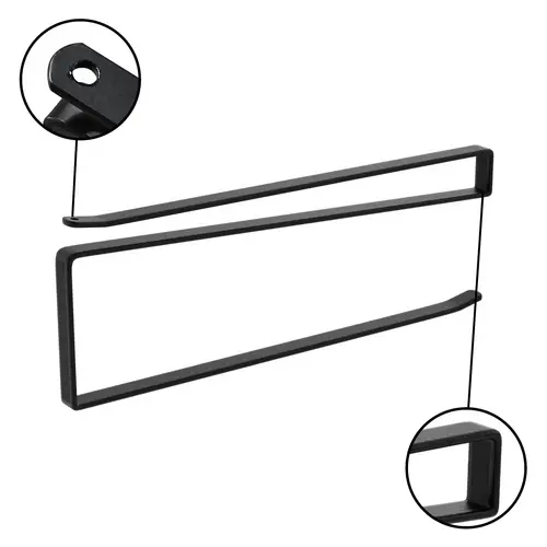 Intirilife 2x Papierrollenhalterung in Schwarz - Z-Form, platzsparende moderne Steckalterung für Papierrollen und weitere Gegenstände Intirilife 2x Papierrollenhalterung in Schwarz - Z-Form, platzsparende moderne Steckalterung für Papierrollen und weitere Gegenstände