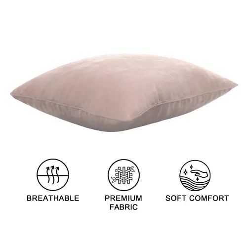 Intirilife 2x dekorative Kissenbezüge aus Samt 40x40 cm in Rosa - Für Wohnzimmer Schlafzimmer Sofa Bett Büro Cafeteria oder Wartezimmer Intirilife 2x dekorative Kissenbezüge aus Samt 40x40 cm in Rosa - Für Wohnzimmer Schlafzimmer Sofa Bett Büro Cafeteria oder Wartezimmer