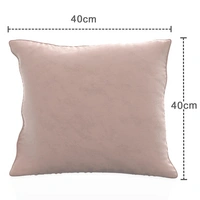 Intirilife 2x dekorative Kissenbezüge aus Samt 40x40 cm in Rosa - Für Wohnzimmer Schlafzimmer Sofa Bett Büro Cafeteria oder Wartezimmer Intirilife 2x dekorative Kissenbezüge aus Samt 40x40 cm in Rosa - Für Wohnzimmer Schlafzimmer Sofa Bett Büro Cafeteria oder Wartezimmer