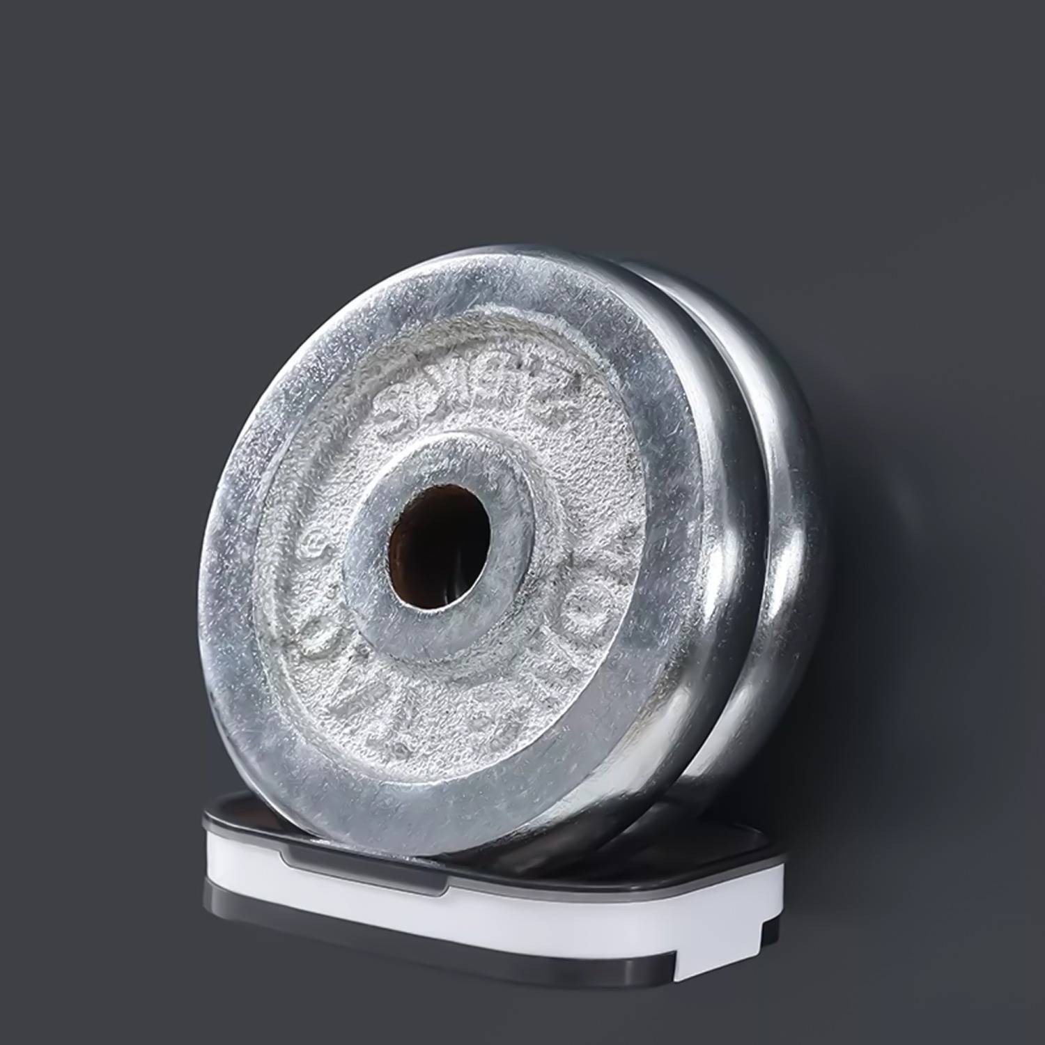 Intirilife Seifenschale 13 x 9 x 2 cm in Grau - Seifenhalterung für die Wand, mit Wasserspeicher, zum kleben, ohne bohren