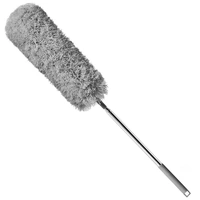 Intirilife praktischer Mikrofaser Staubwedel mit Teleskopgriff in Grau - 81 (256) x 13 cm - Biegbar abnehmbar waschbar Intirilife praktischer Mikrofaser Staubwedel mit Teleskopgriff in Grau - 81 (256) x 13 cm - Biegbar abnehmbar waschbar