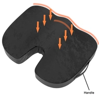 Intirilife tragbares orthopädisches Memoryschaum Sitzkissen für Homeoffice Autofahren und komfortables Sitzen Intirilife tragbares orthopädisches Memoryschaum Sitzkissen für Homeoffice Autofahren und komfortables Sitzen