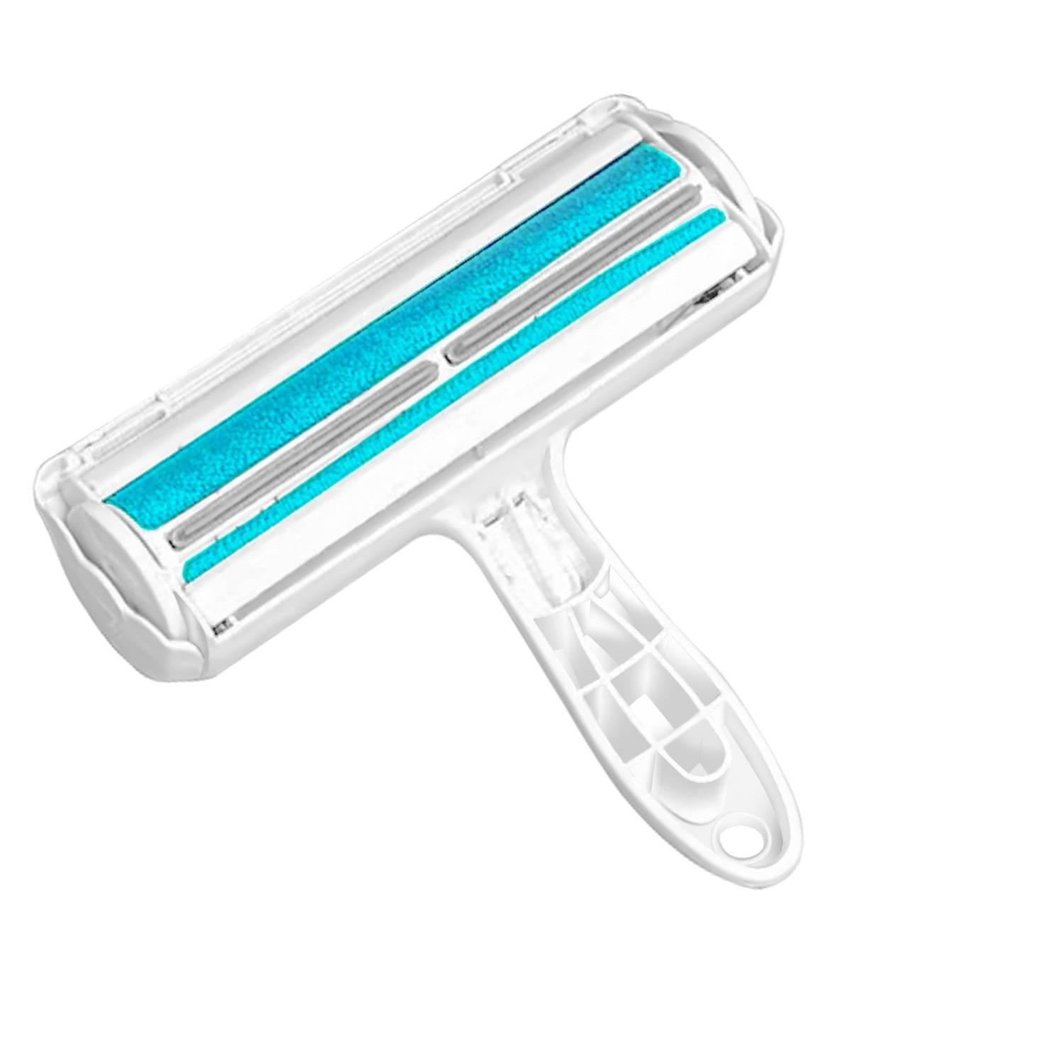 Intirilife Tierhaarentferner in Blau - Fusselroller für Hunde und Katzenhaare, wiederverwendbare Fusselrolle