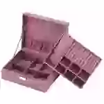 Intirilife hochwertige Juwelenbox Schmuckschatulle Accessoirekästchen in Rosa - Zum Aufbewahren von Ringen Ketten Uhren Ohrringen und Armbändern Intirilife hochwertige Juwelenbox Schmuckschatulle Accessoirekästchen in Rosa - Zum Aufbewahren von Ringen Ketten Uhren Ohrringen und Armbändern