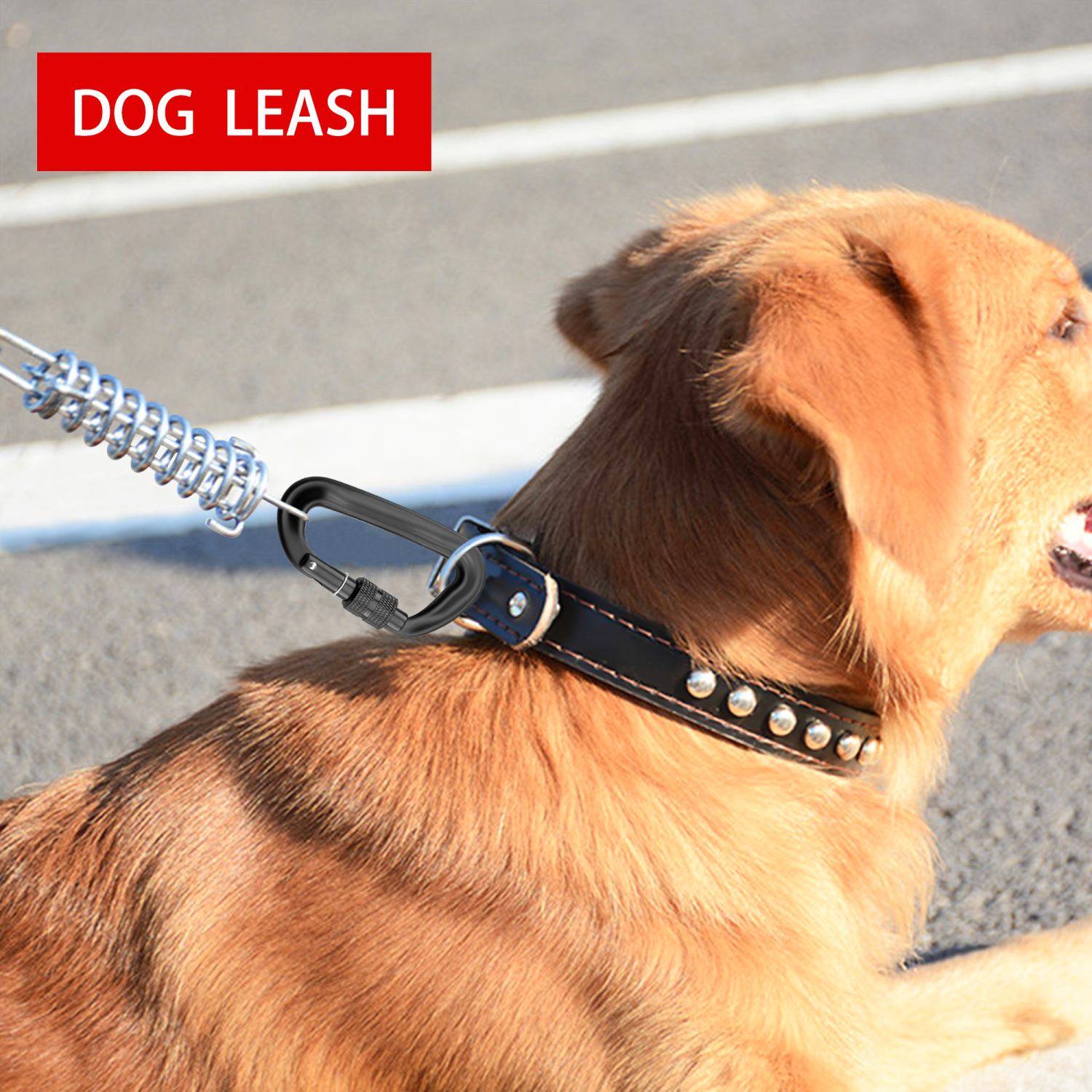 Intirilife 4er Set Schwerlast Karabiner in schwarz für Outdoorsport und Freizeitaktivitäten