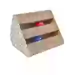 Intirilife Interaktives Katzenkratzbrett Katzenspielzeug aus brauner Wellpappe mit 27.5 x 23.5 x 17.5 cm Größe - Zur spielerischen Beschäftigung Ih Intirilife Interaktives Katzenkratzbrett Katzenspielzeug aus brauner Wellpappe mit 27.5 x 23.5 x 17.5 cm Größe - Zur spielerischen Beschäftigung Ih