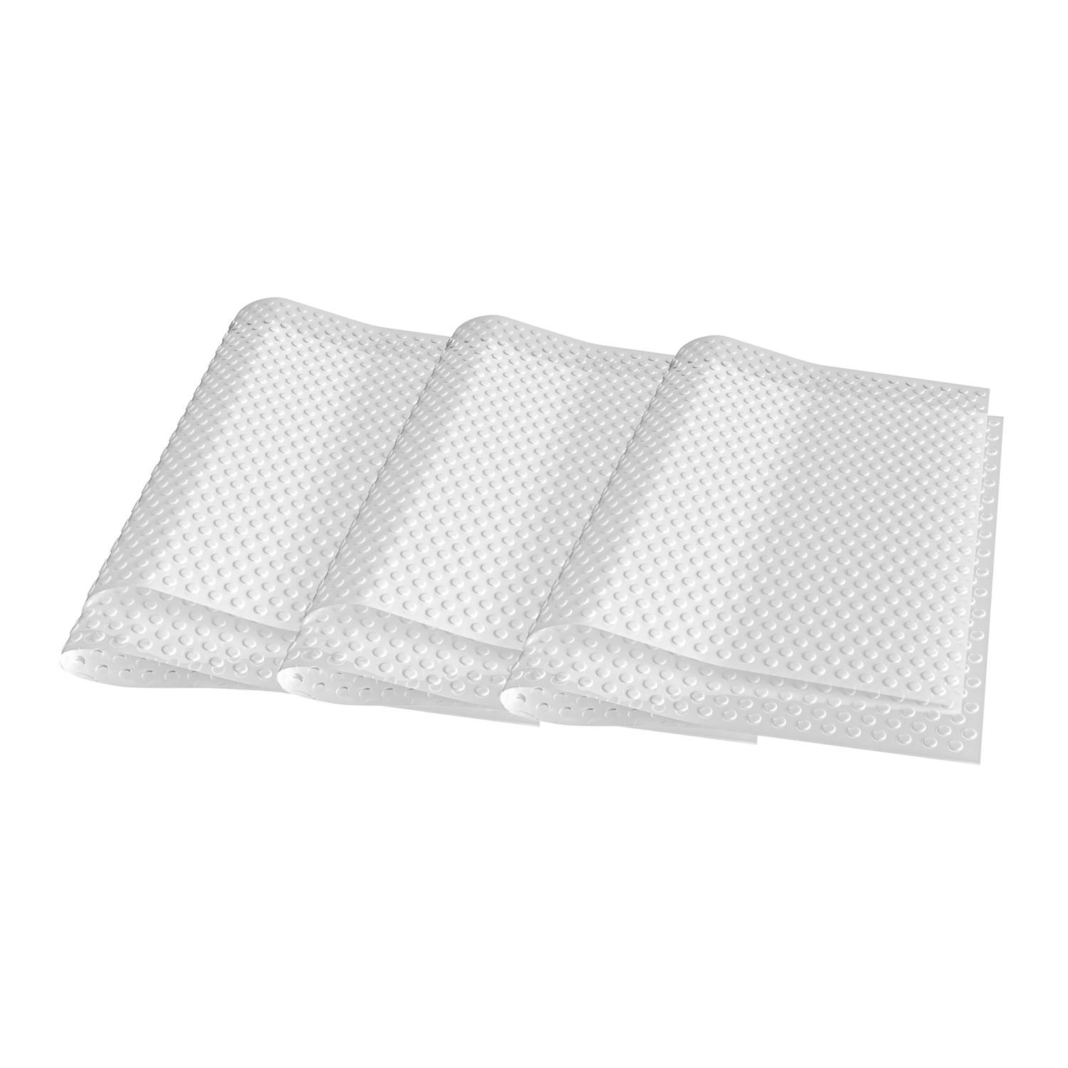 Intirilife 6er-Set Anti-Bakterielle transparente Kühlschrankmatten 45 x 30 cm - Schützt Obst und Gemüse vor Bakterien und Wasser