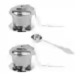 Intirilife 5-teiliges Teeset mit Aufgussvorrichtungen und Löffel aus Edelstahl in Silber - Teeservice Für köstlichen Tee ob Zuhause oder auf Reisen Intirilife 5-teiliges Teeset mit Aufgussvorrichtungen und Löffel aus Edelstahl in Silber - Teeservice Für köstlichen Tee ob Zuhause oder auf Reisen