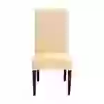 Intirilife 2x Elastischer Stuhlhusse Stuhlüberzug in CREME mit 38 - 45 cm Sitzfläche und 45 - 65 cm Lehnenhöhe - Für Partys Hochzeiten Hotels oder Intirilife 2x Elastischer Stuhlhusse Stuhlüberzug in CREME mit 38 - 45 cm Sitzfläche und 45 - 65 cm Lehnenhöhe - Für Partys Hochzeiten Hotels oder