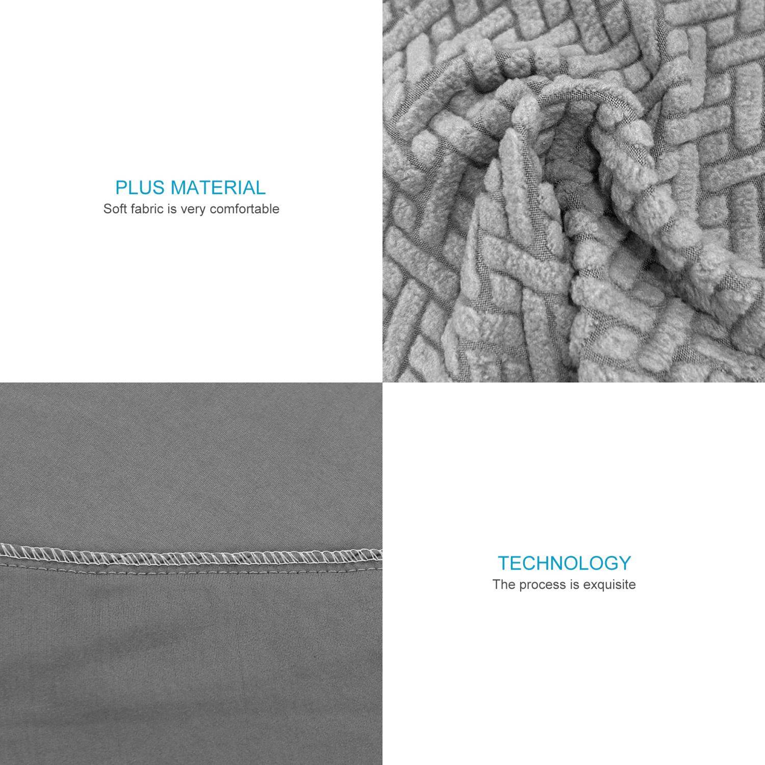 Intirilife 2x Elastischer Stuhlhusse Stuhlüberzug in GEMUSTERT HELL GRÜN mit 38 - 45 cm Sitzfläche und 45 - 65 cm Lehnenhöhe - Für Partys Hochzei