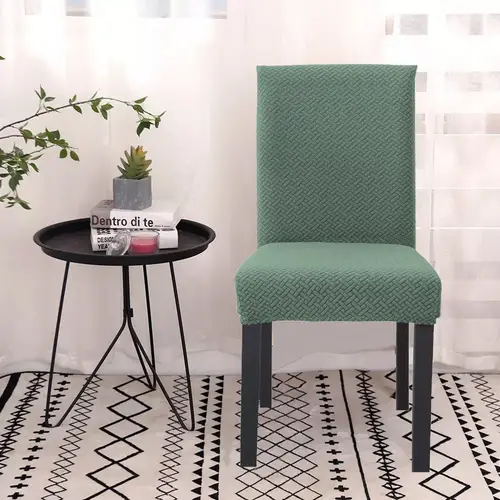 Intirilife 2x Elastischer Stuhlhusse Stuhlüberzug in GEMUSTERT HELL GRÜN mit 38 - 45 cm Sitzfläche und 45 - 65 cm Lehnenhöhe - Für Partys Hochzei Intirilife 2x Elastischer Stuhlhusse Stuhlüberzug in GEMUSTERT HELL GRÜN mit 38 - 45 cm Sitzfläche und 45 - 65 cm Lehnenhöhe - Für Partys Hochzei