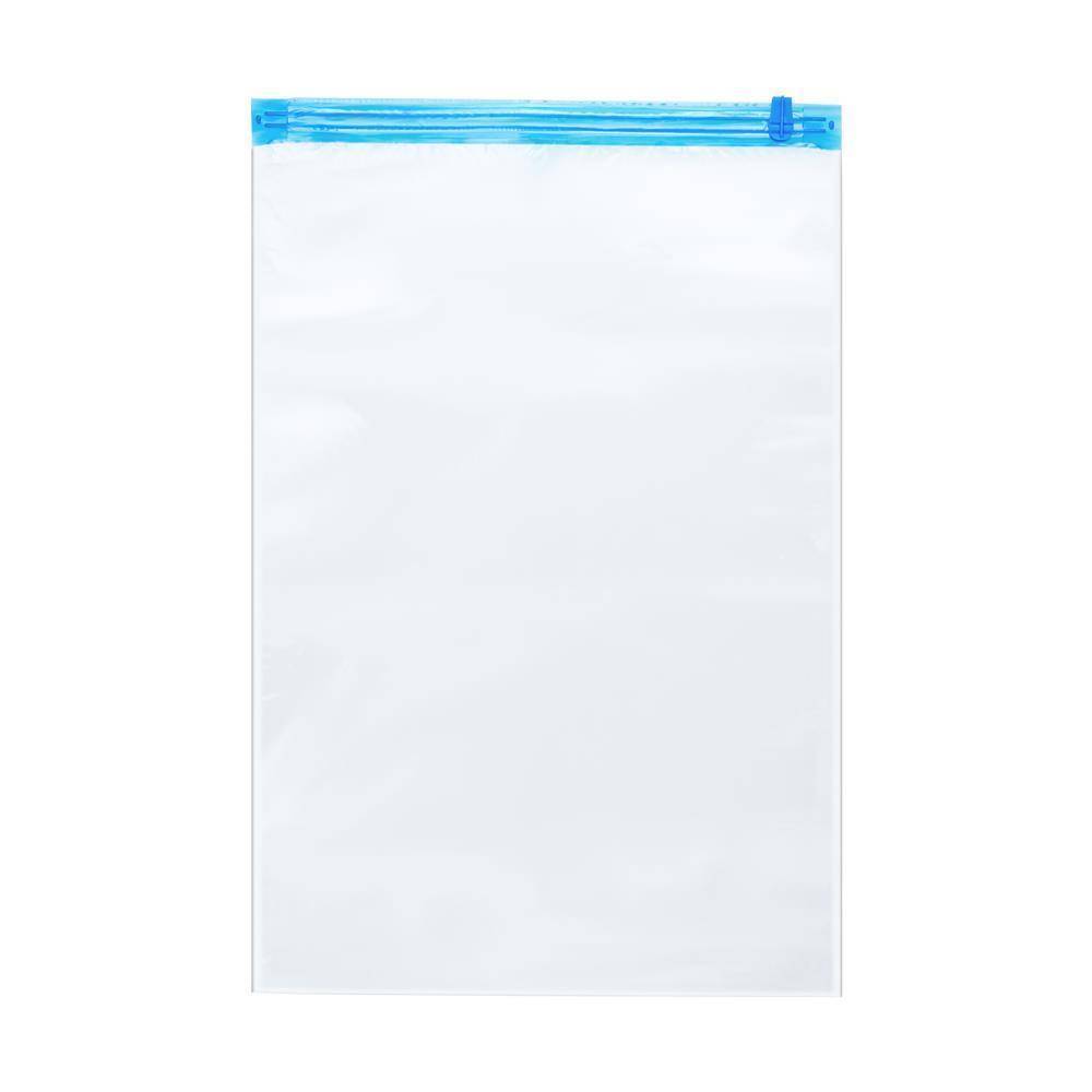 Intirilife 10x Vakuumbeutel in TRANSPARENT 40 x 60 – Vakuum Aufbewahrungsbeutel Kleiderbeutel zum Rollen per Hand geeignet für Kleidung, Bettwäsch