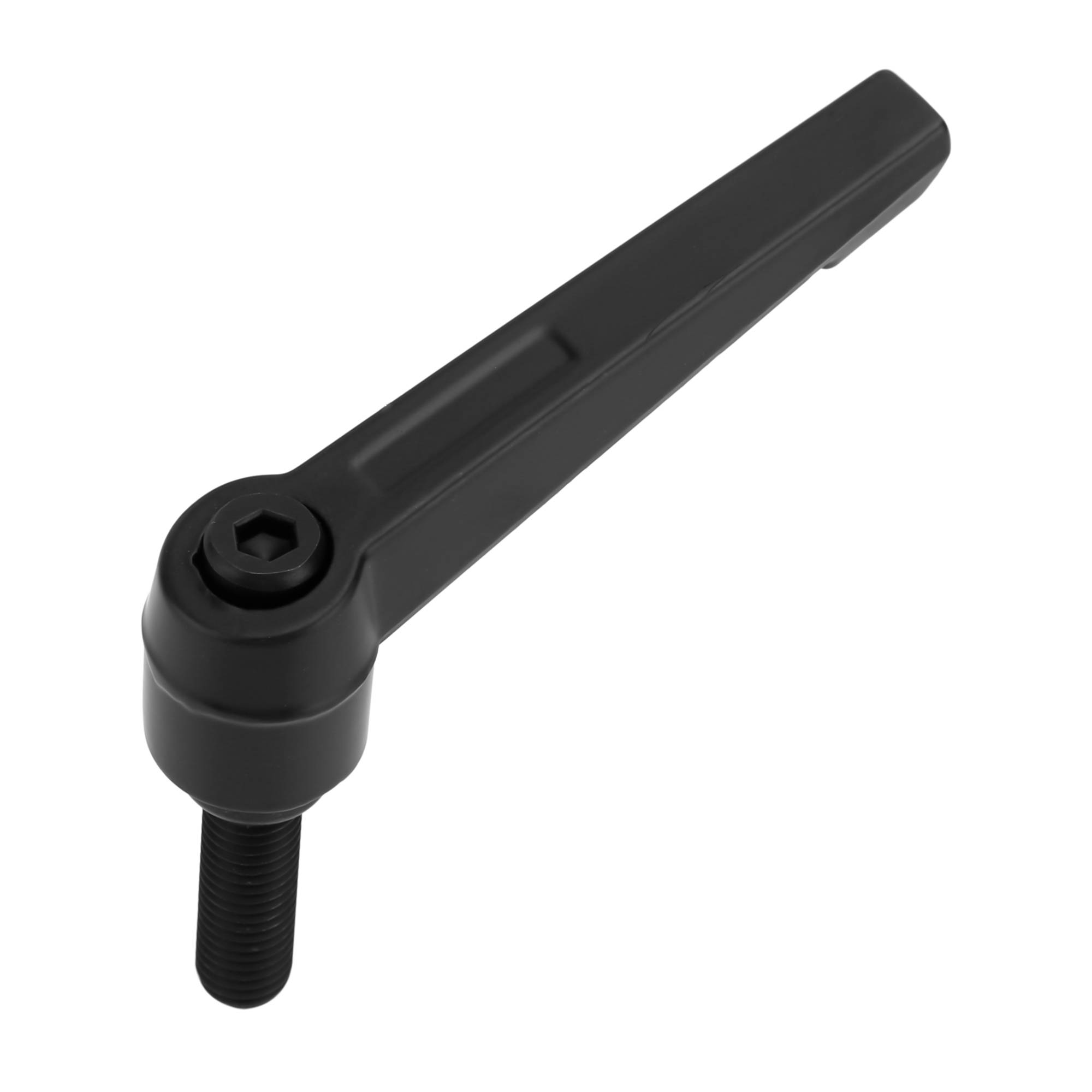 Intirilife Klemmhebel M8 in 7 Längen / Klemmmutter M8 aus verzinktem Stahl - Spanngriff Griffmutter Klemmgriff Verschlusshebel - Verstellbarer Griff