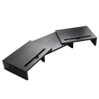 Intirilife 3-teilige Bildschirmständer längenverstellbarer Schreibtischständer in Schwarz - 74 (104) x 27 x 10 cm - Bildschirmerhöhung mit Handyha Intirilife 3-teilige Bildschirmständer längenverstellbarer Schreibtischständer in Schwarz - 74 (104) x 27 x 10 cm - Bildschirmerhöhung mit Handyha