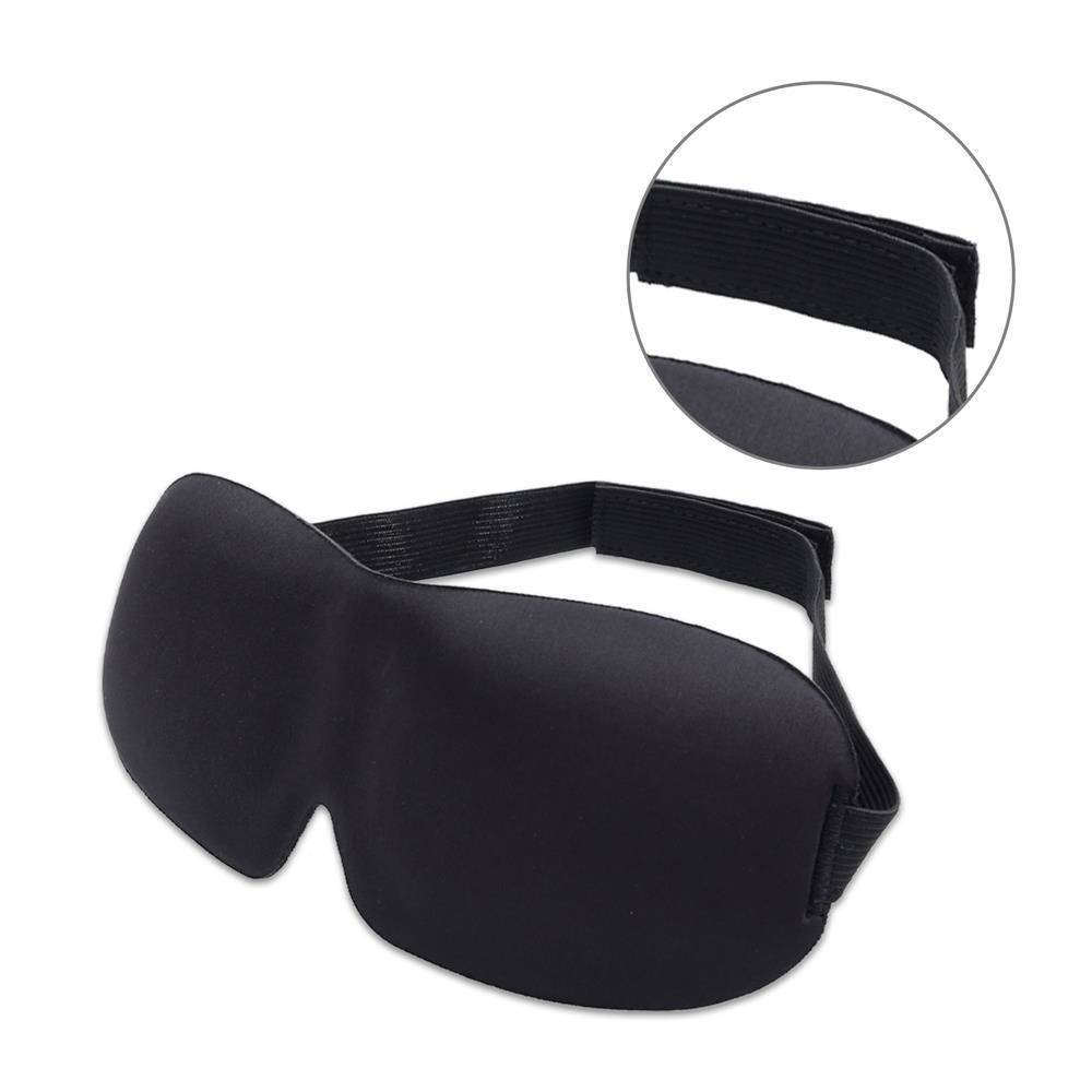 Intirilife Augenmaske in SCHWARZ – Ergonomisch Vorgeformte Unisex Schlafmaske für erholsamen Schlaf - Passgenau auf der Nase und mehr Platzfreiheit